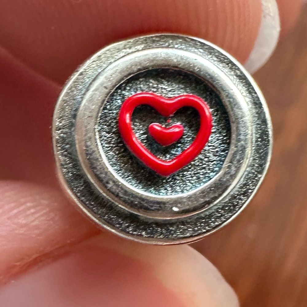 NWOT "Love" Coffee Silver 925 Pandora Fit Charm - Picture 6 of 12